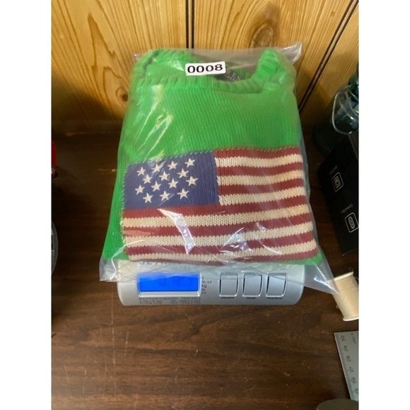 LAUREN Ralph Lauren Womens Size M Green Flag Sweater Crewneck Pullover - Picture 8 of 9